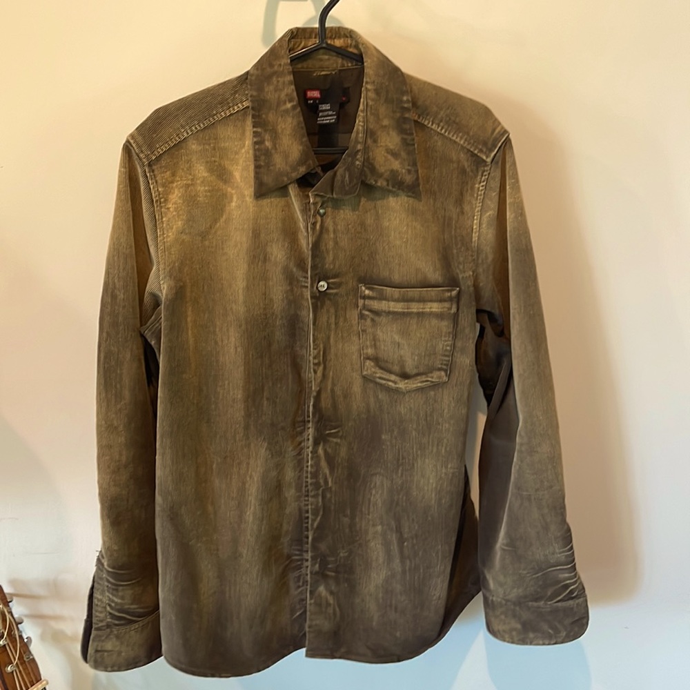 Very cool Deisel denim corduroy shirt/ light jacket.
